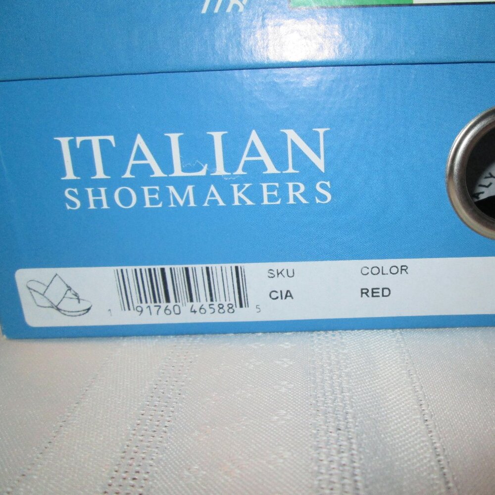 Italian Shoemakers “Cia” Red Sandals – Size 6.5 | New in Box - Picture 7 of 8